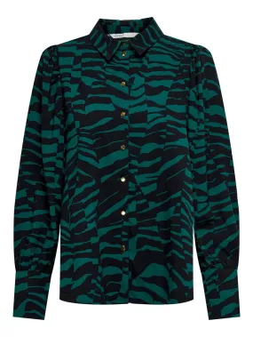 Onlbree L/s Shirt Ptm - Groen Dessin