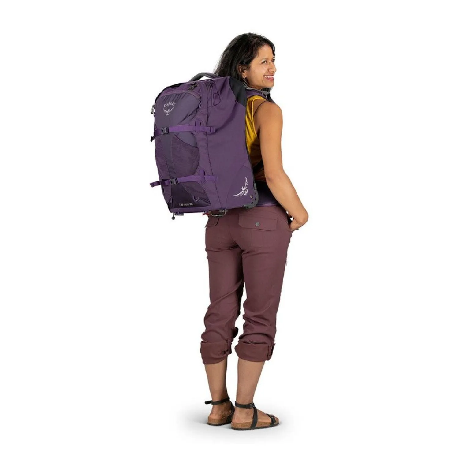 Osprey Fairview Wheeled Travel Pack Carry-On 36 - Women's Convertible Luggage to Backpack