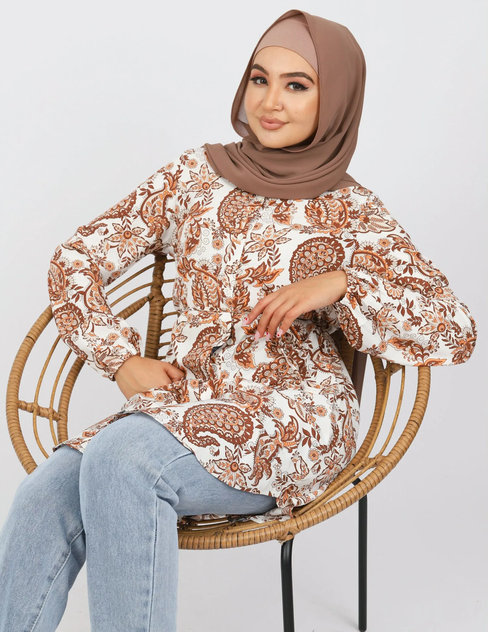 Paisley Loop Blouse