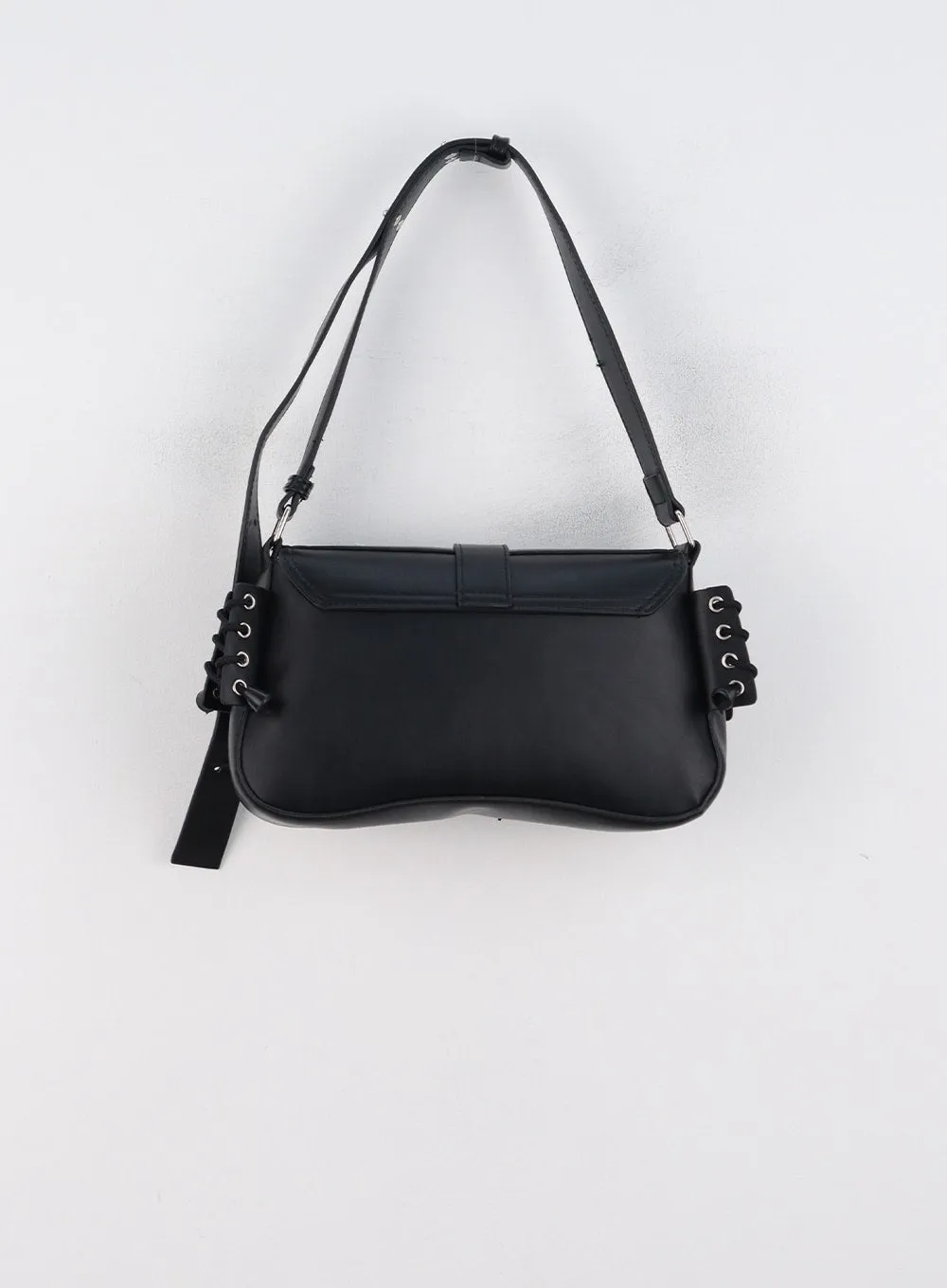 Pocketed Faux Leather Shoulder Bag CN328