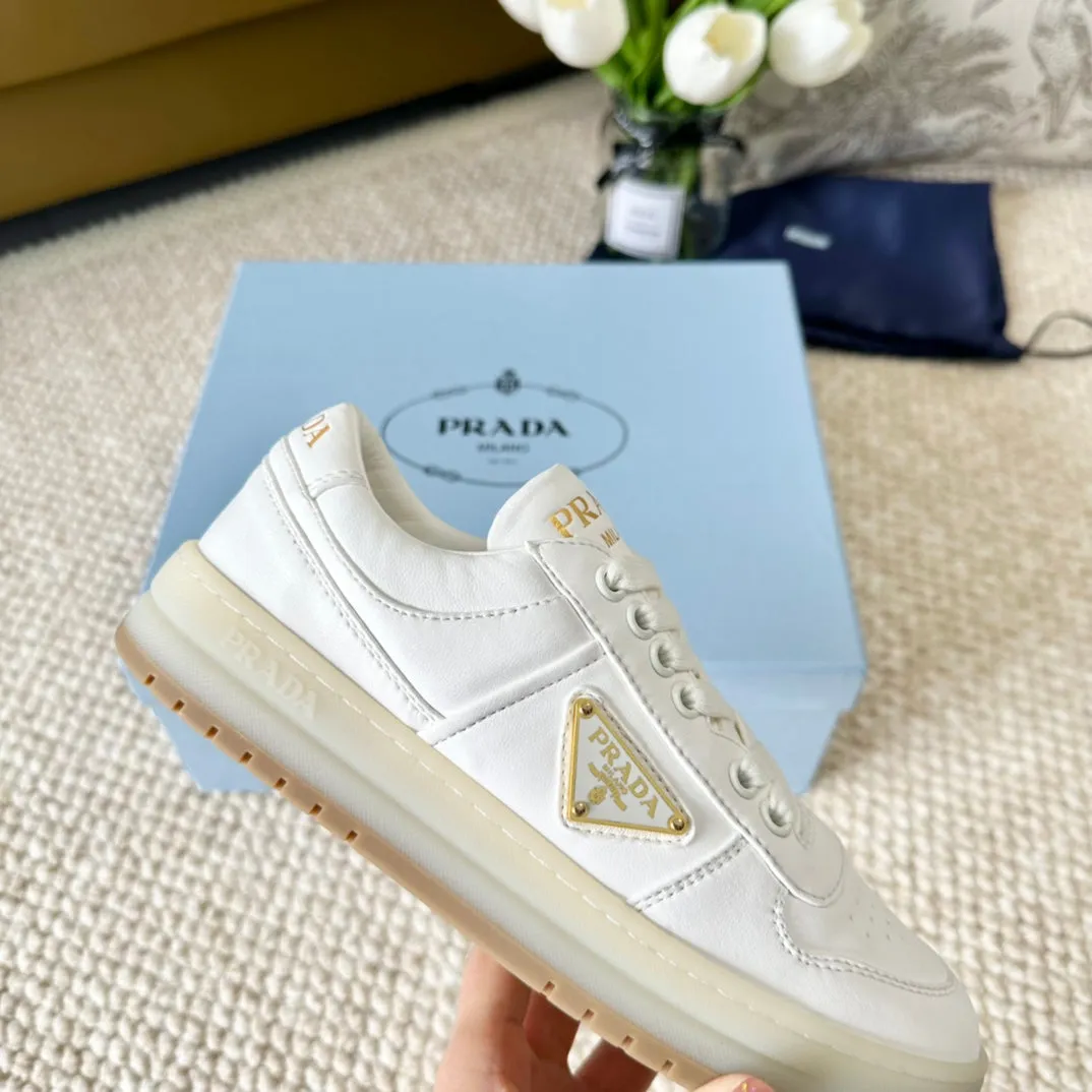 PRA DOWNTOWN NAPPA SNEAKERS WHITE CALFSKIN