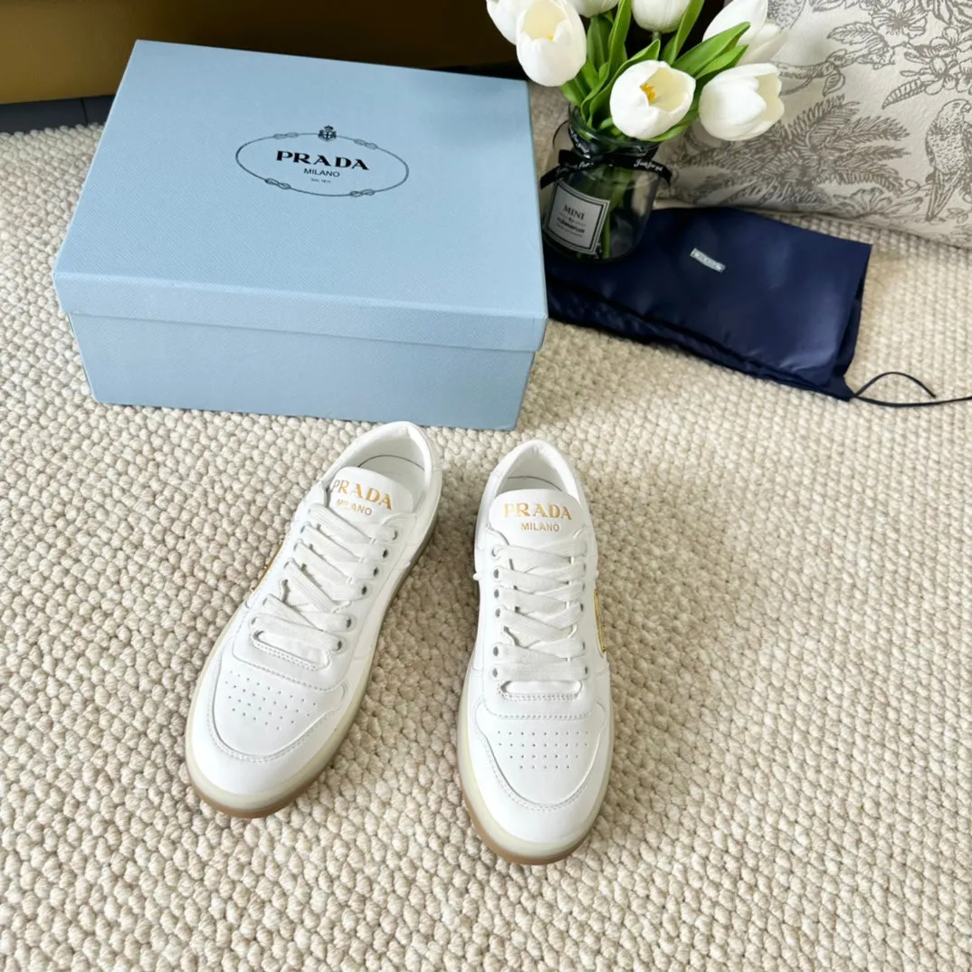 PRA DOWNTOWN NAPPA SNEAKERS WHITE CALFSKIN