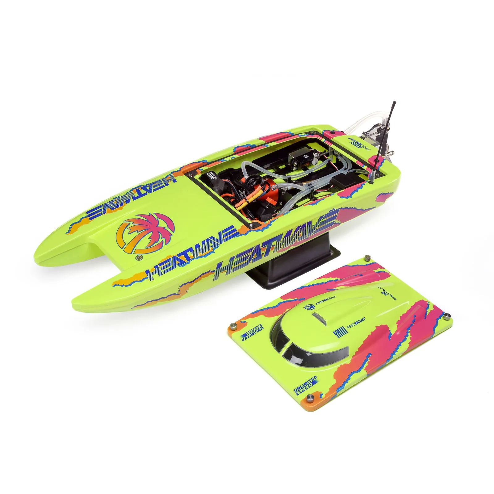 ProBoat Blackjack 24" V2 Catamaran Brushless, Heat Wave Visual: RTR