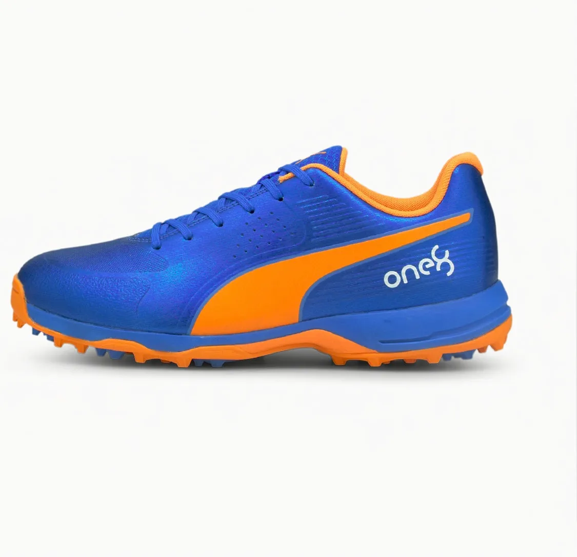 PUMA X ONE8 19 BLUEMAZING-ORANGE GLOW CRICKET SHOES