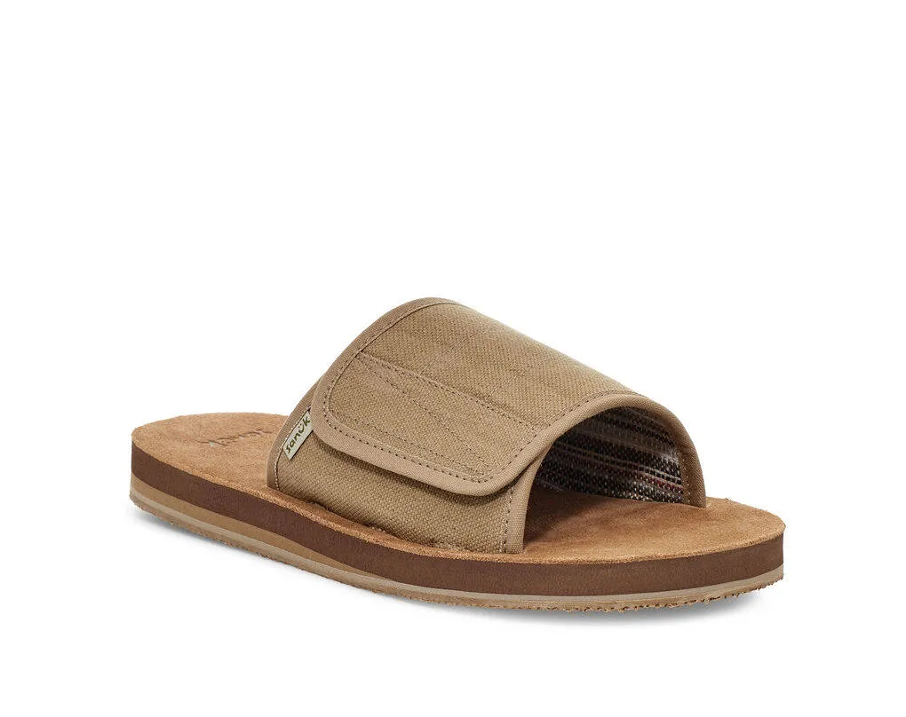 Sanuk Mens Bixby Hemp Khaki