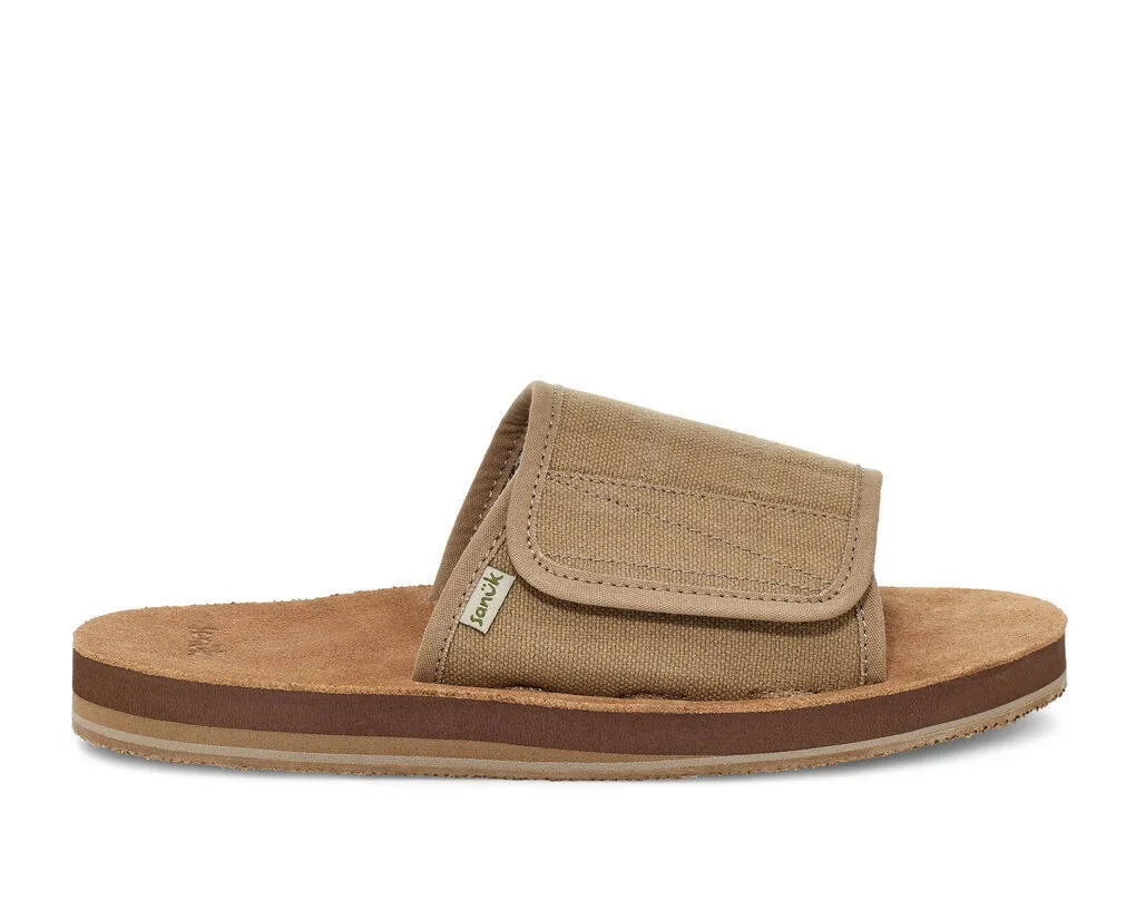 Sanuk Mens Bixby Hemp Khaki