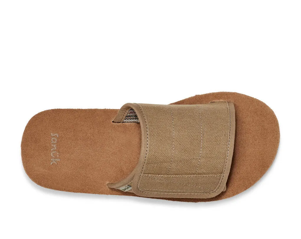 Sanuk Mens Bixby Hemp Khaki