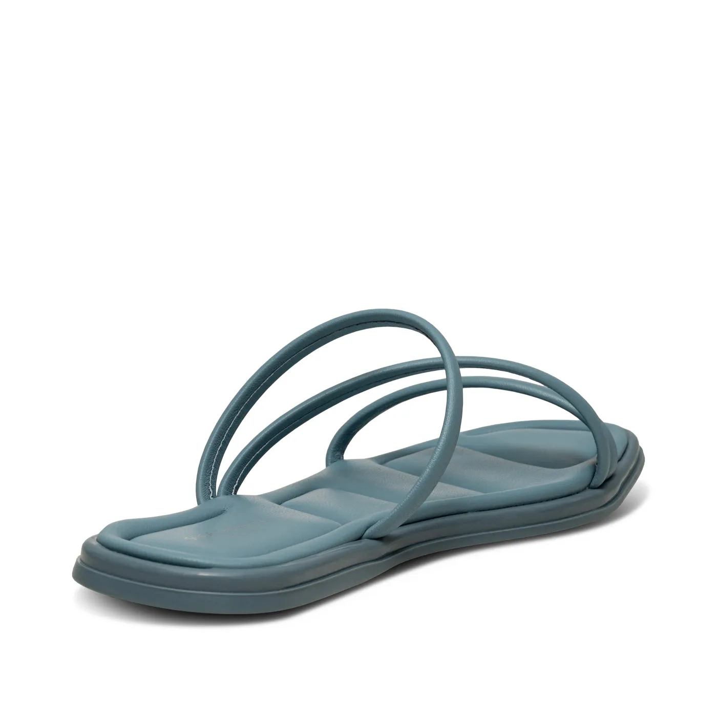 Selena strap sandal leather - Dusty Blue