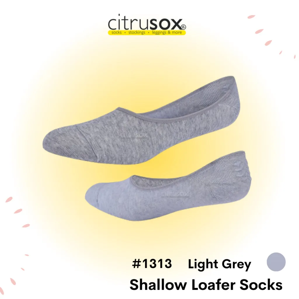 Shallow Loafer Non-Slip Heel Socks