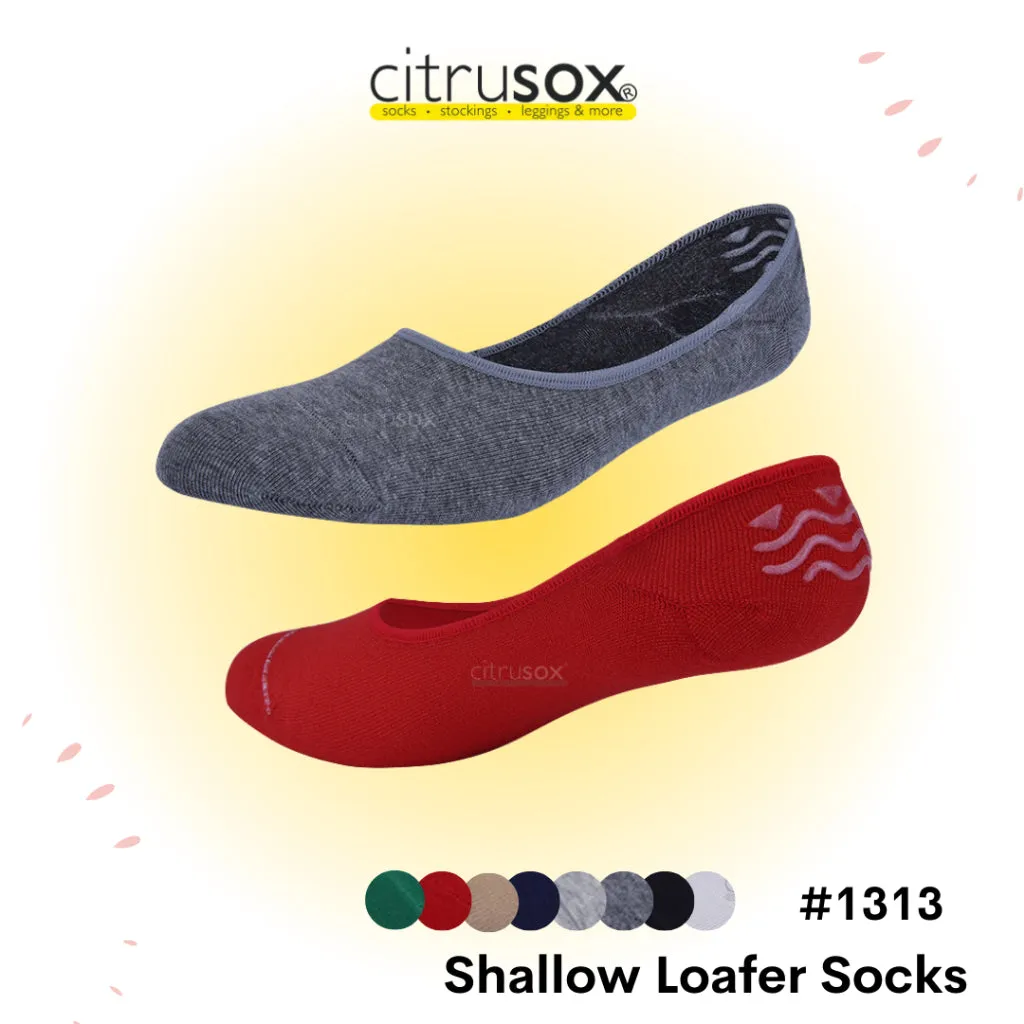 Shallow Loafer Non-Slip Heel Socks