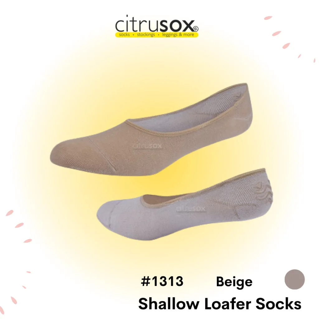 Shallow Loafer Non-Slip Heel Socks