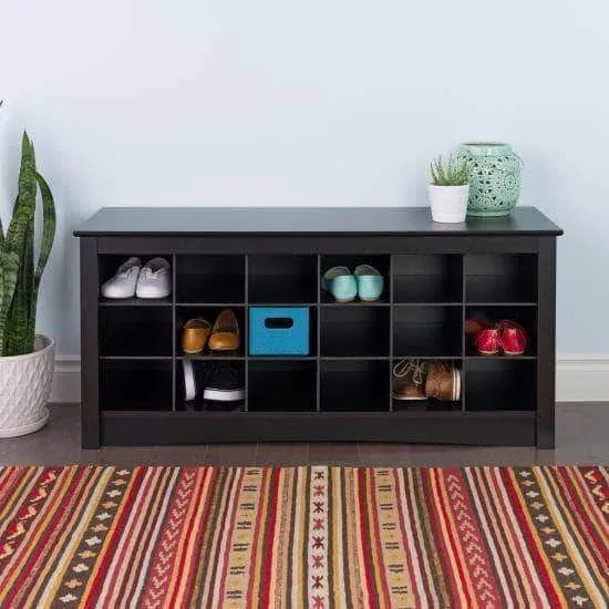 Shoe Cubbie Bench 18-inch - Multiple Options Available