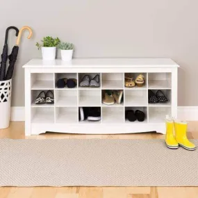 Shoe Cubbie Bench 18-inch - Multiple Options Available