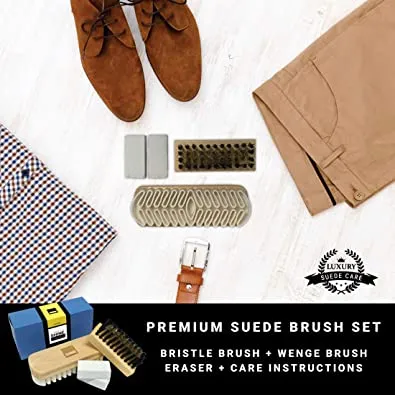 Simple Shine | Suede Brush Nubuck Cleaner Crepe Brush and Seude Eraser Set