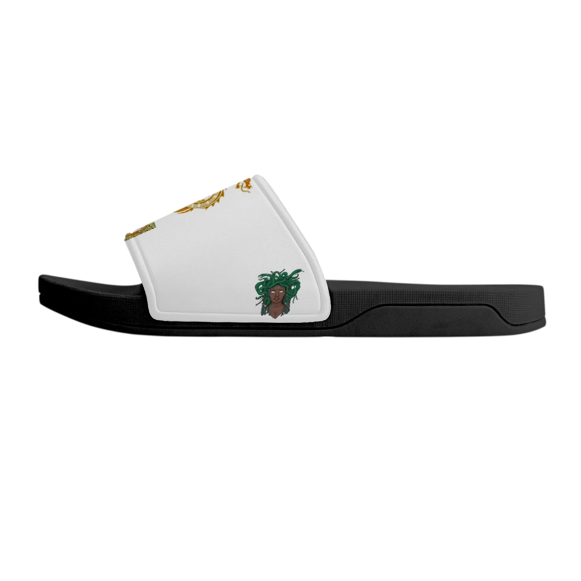 Slide Sandals - Black and White V1 | Sandals Customized | Shoe Zero