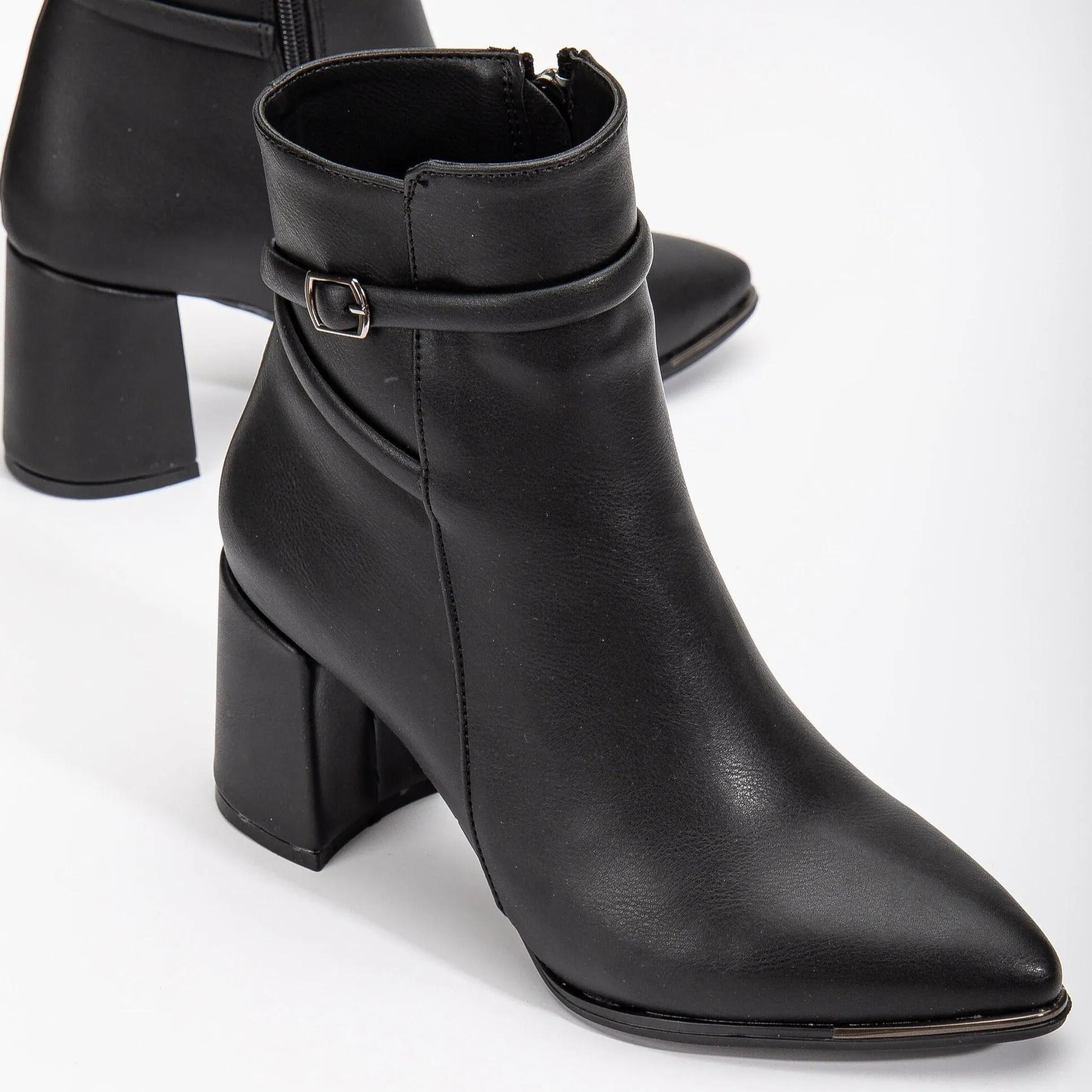 Solange - Black Ankle Boots