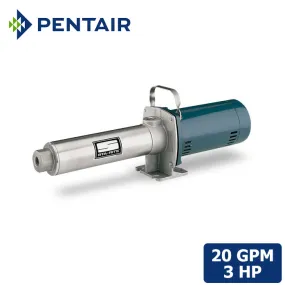 Sta-Rite HPS20H-01 Booster Pump | 20 GPM, 3 HP, 208-230v, 1 Phase | Stainless Steel 15 Stage |  Pump for RO Water Treatment System