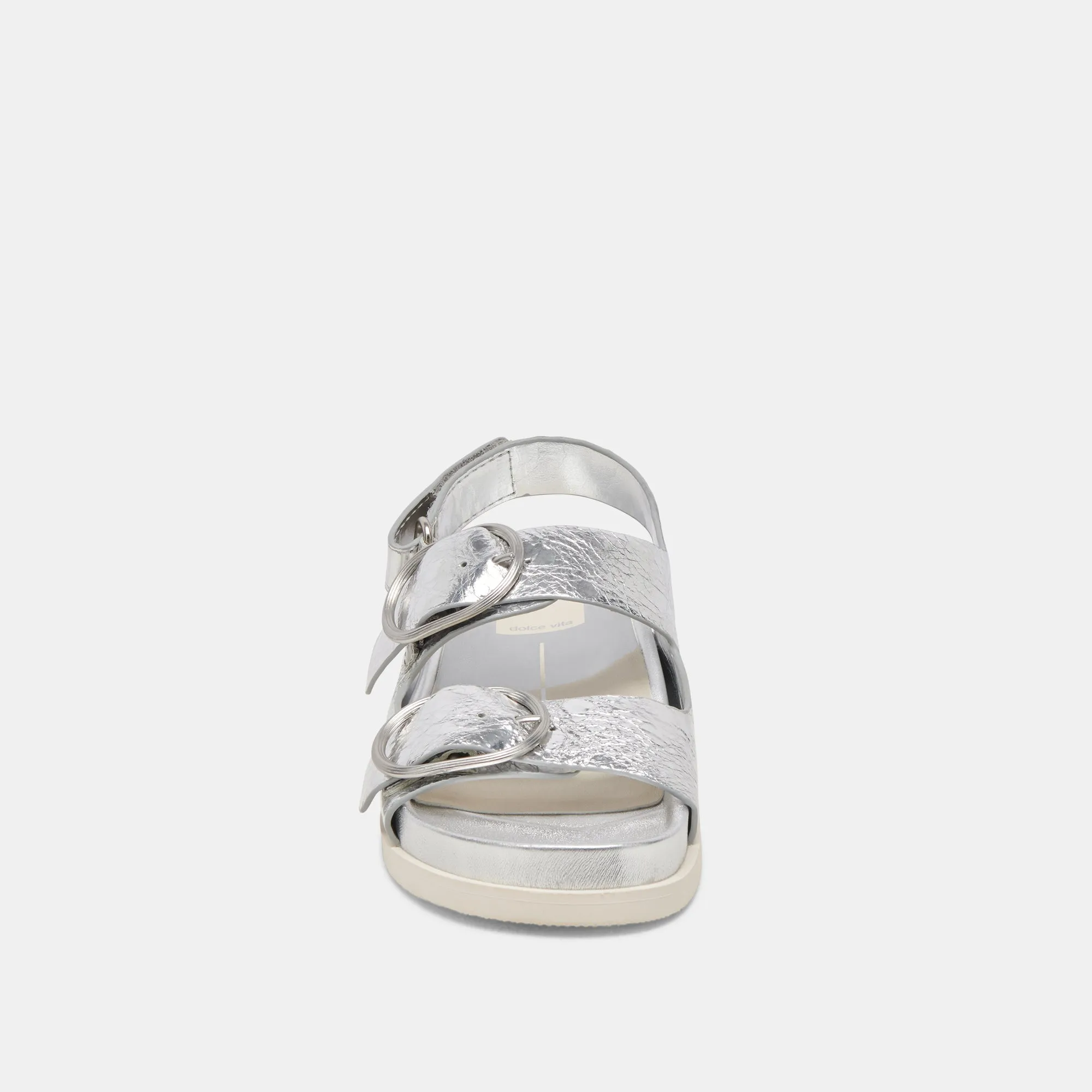 STARLA SANDALS SILVER DISTRESSED LEATHER