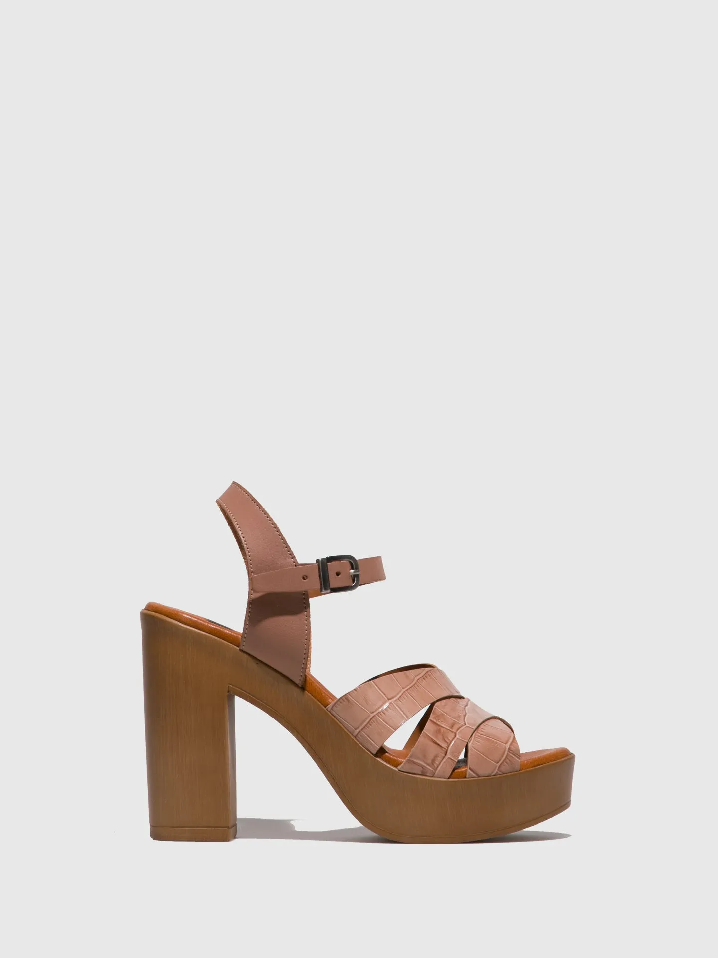 Tan Heel Sandals