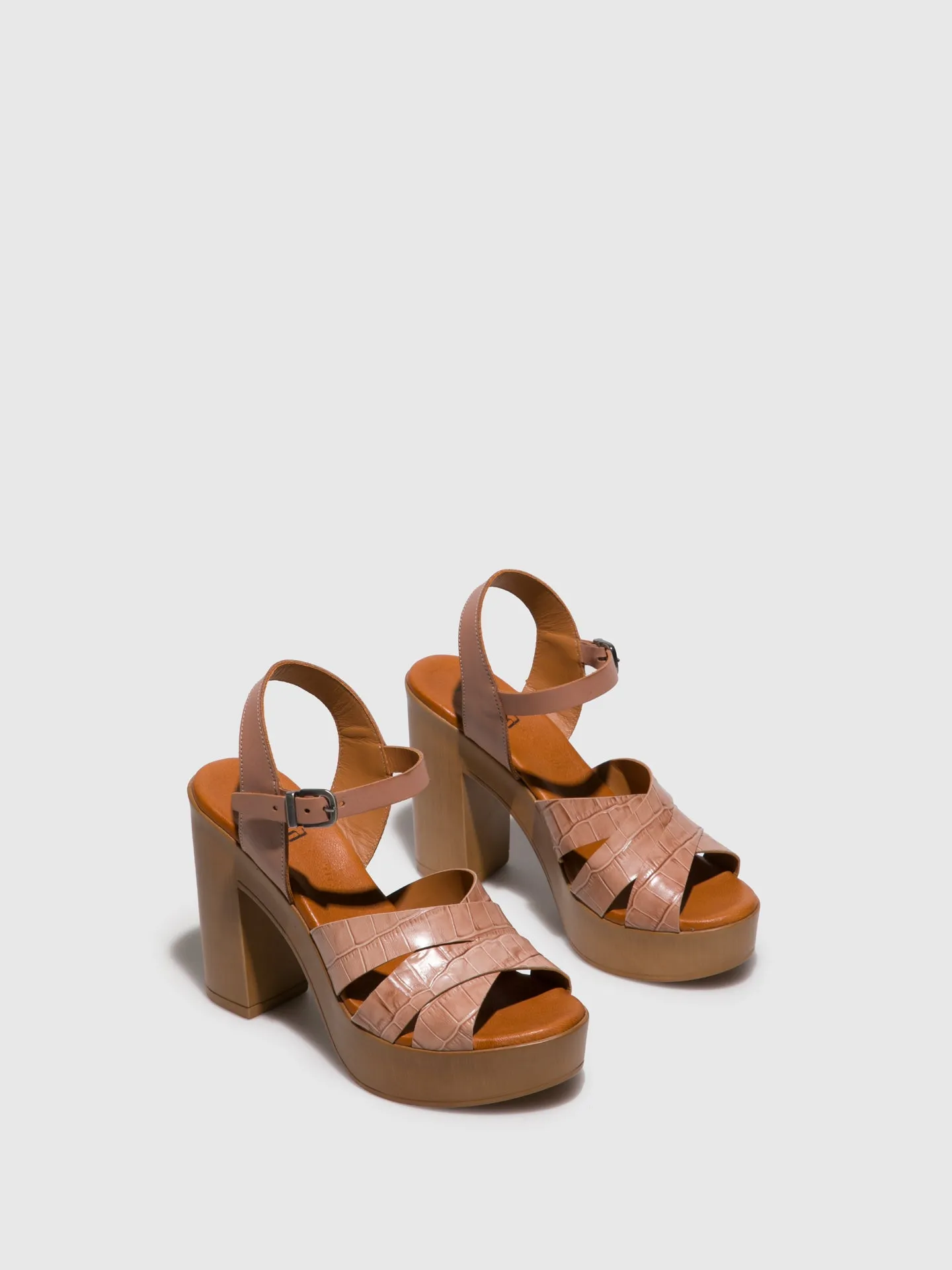 Tan Heel Sandals