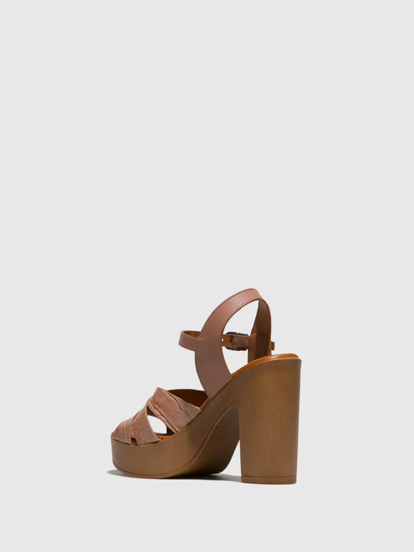 Tan Heel Sandals