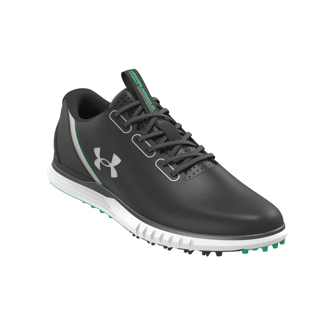 Under Armour Medal Spikeless 2 Golf Shoes - Black/Metallic Gun Metal