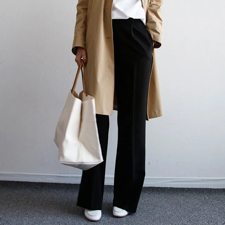 WIDE PINTUCK TROUSERS