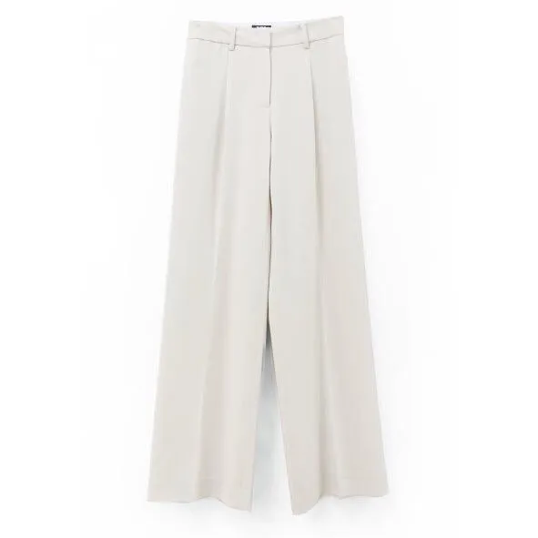 WIDE PINTUCK TROUSERS