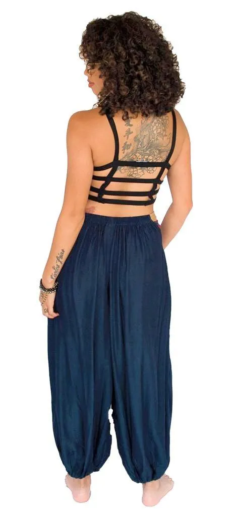 Women's Aladdin Pants in Navy Blue