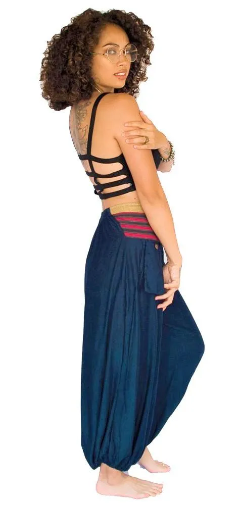 Women's Aladdin Pants in Navy Blue