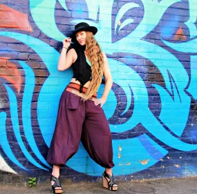 Women's Aladdin Pants in Royal Purple