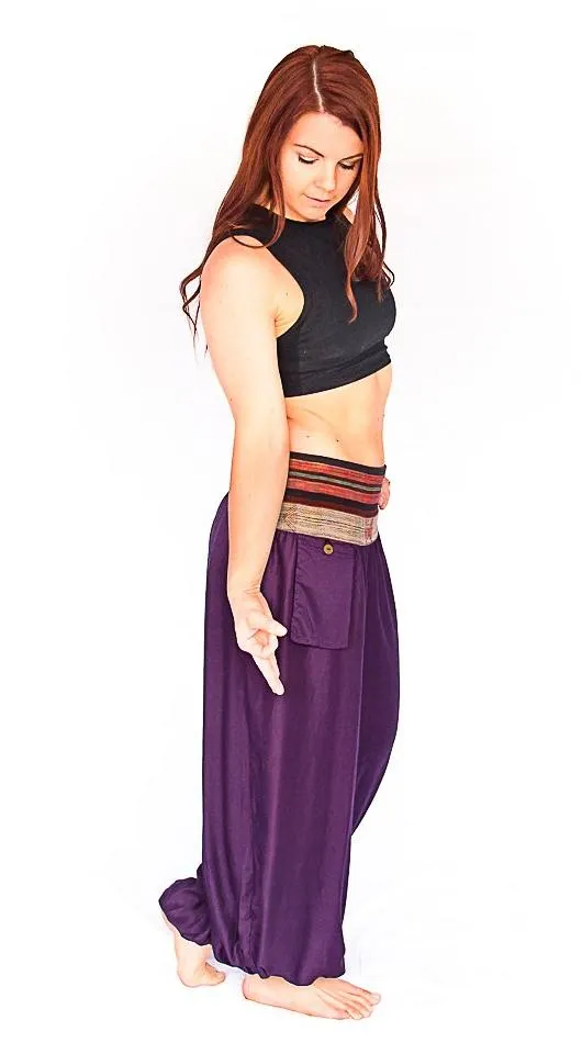 Women's Aladdin Pants in Royal Purple