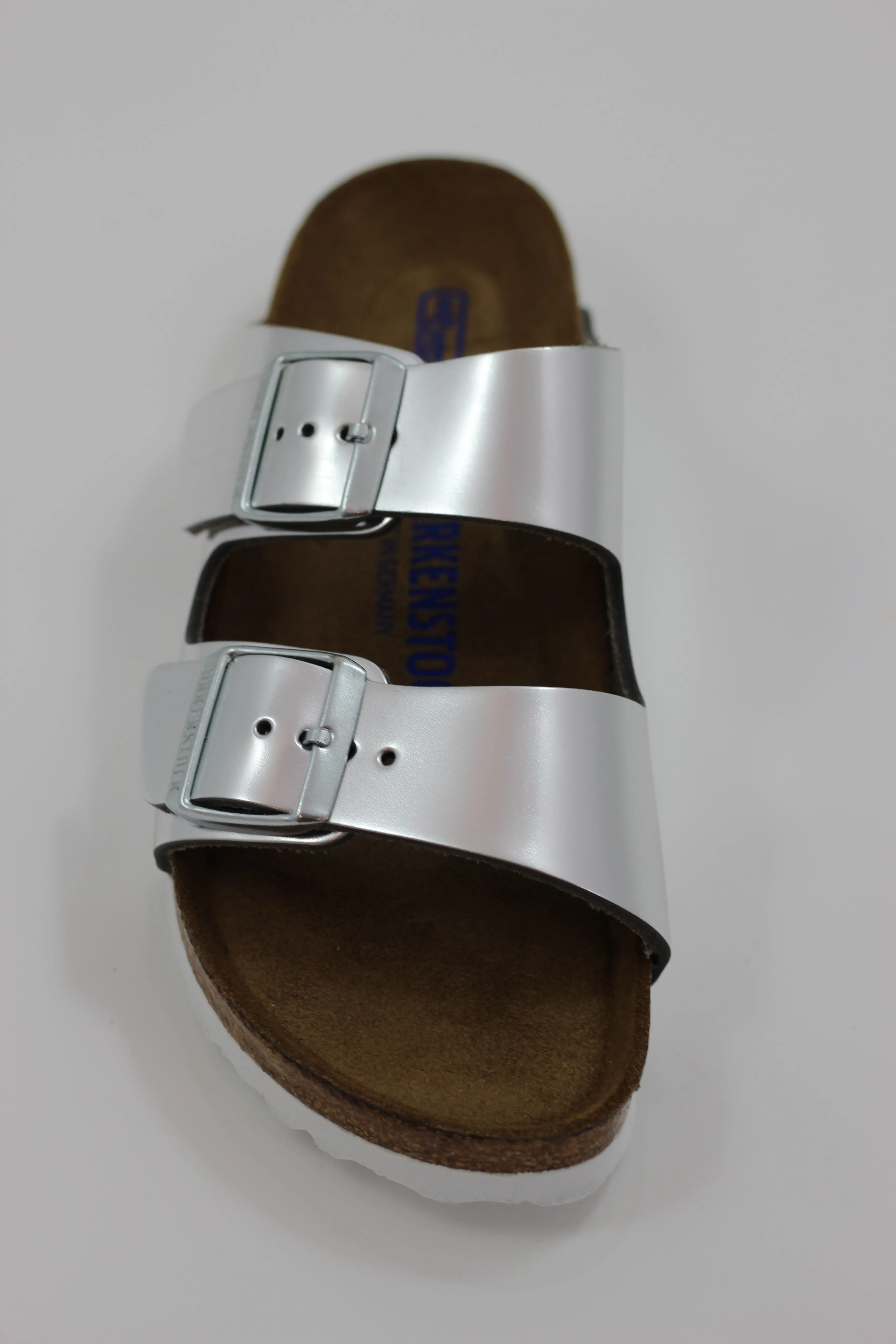 Women's Arizona Sandal - Metallic Silver Leather