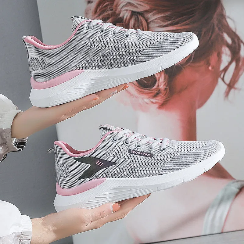 Women’s Fly-Knit Sneakers - Stylish, Breathable Running Shoes