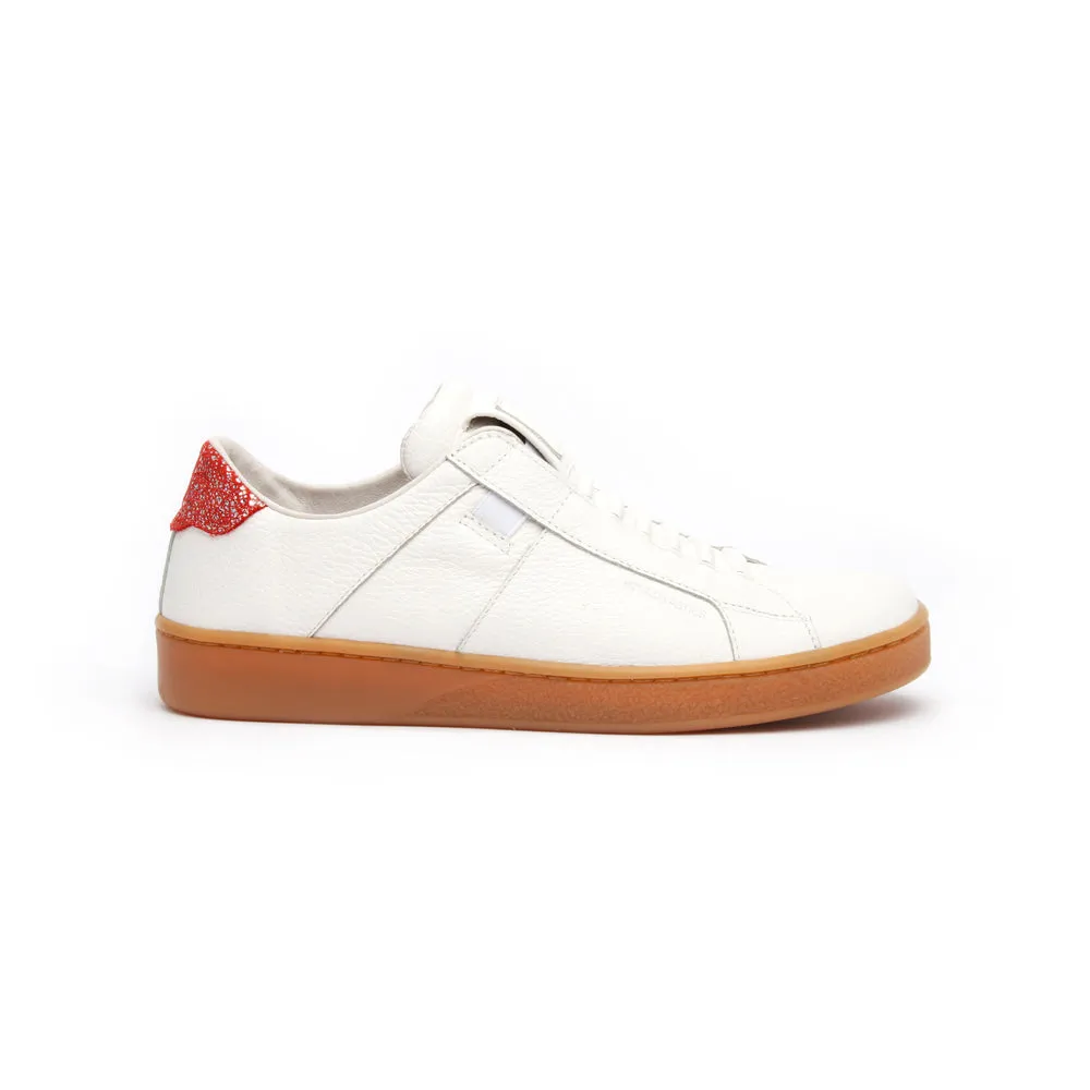 Women's Icon Urbanite White Red Leather Sneakers 92982-010