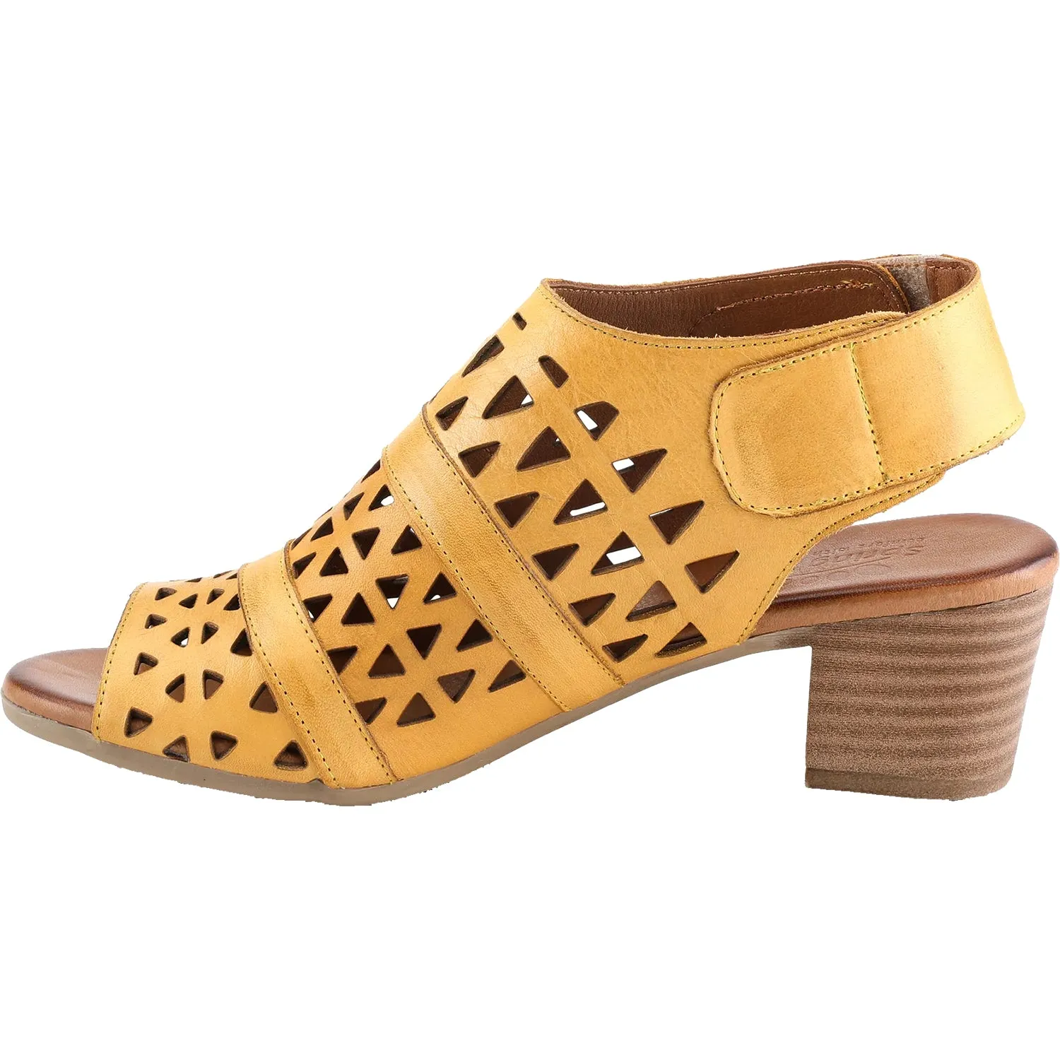 Women's Spring Step Dorotha Yellow Leather