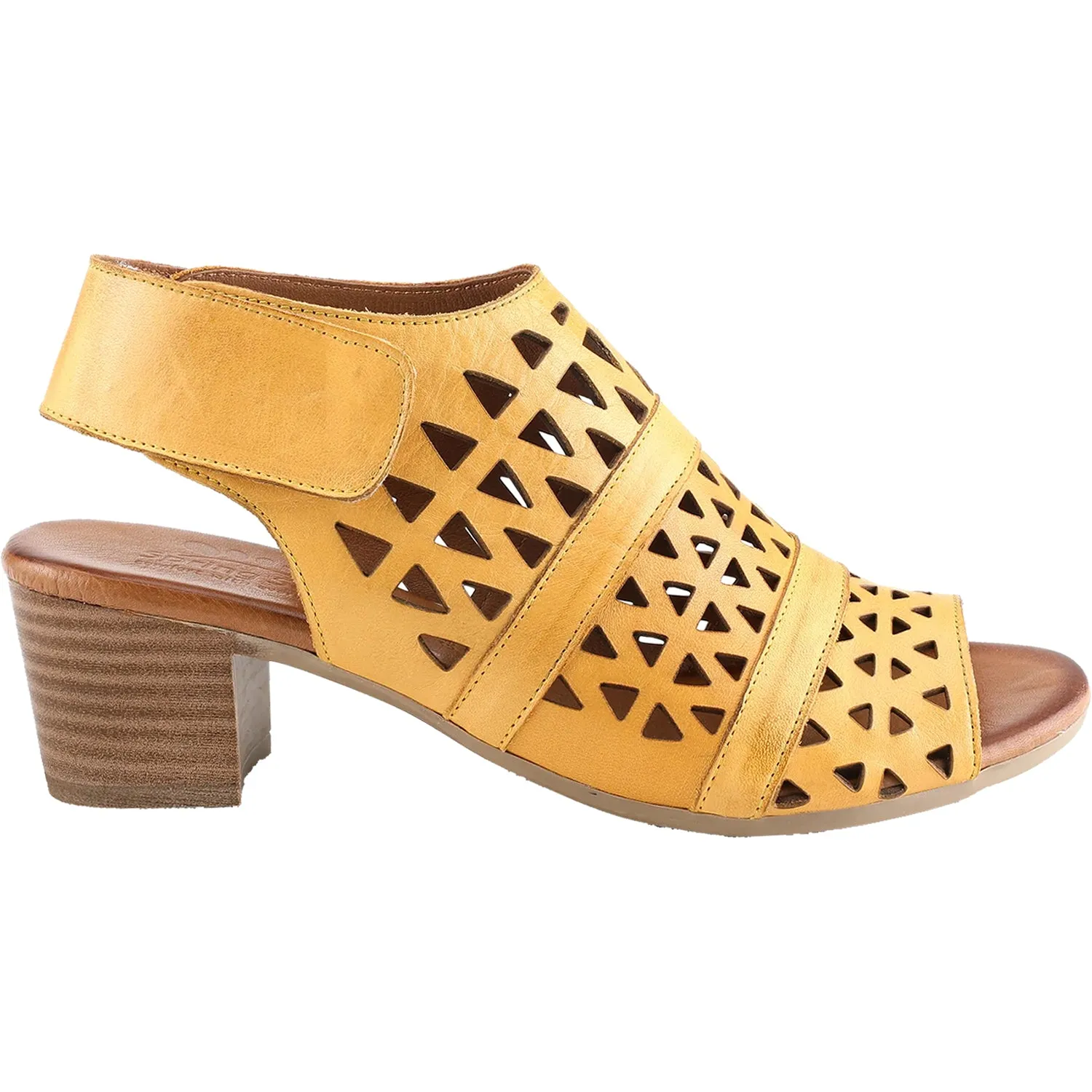 Women's Spring Step Dorotha Yellow Leather