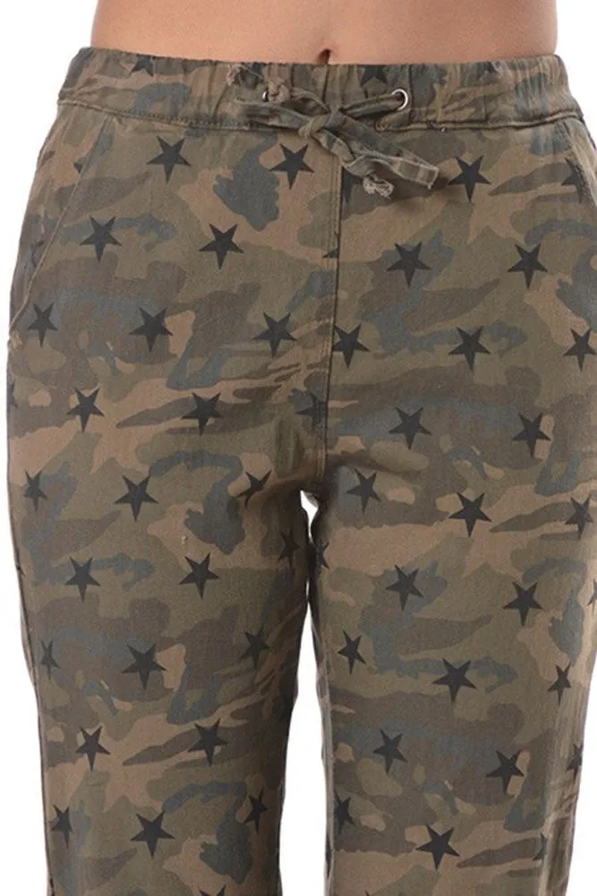 Women's Star Print Jogger Pants