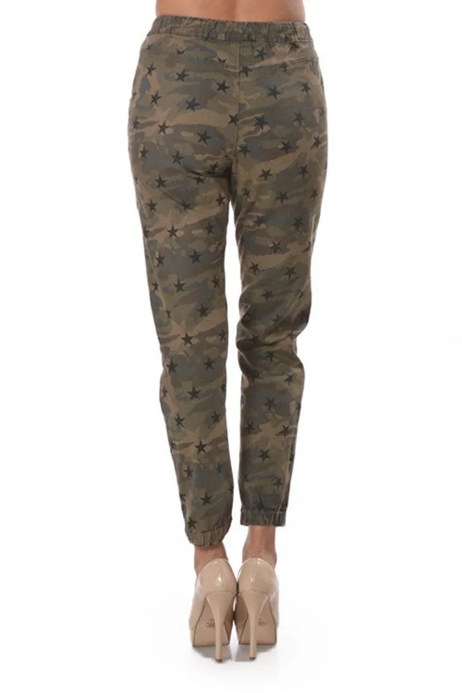 Women's Star Print Jogger Pants